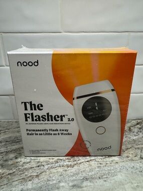 New sealed nood The Flasher 2.0 IPL Hair Reduction Device - White & Orange